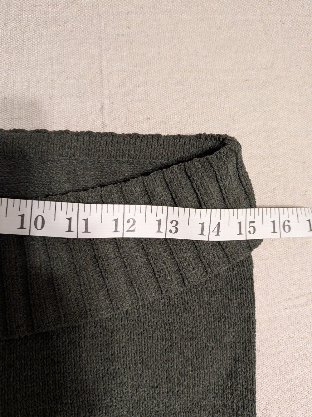 Wide Leg Knit Pants Ribbed Waist Cozy Lounge Fall - Picture 6 of 9